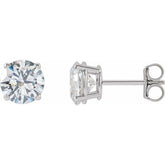 14K White 2 1/2 CTW Lab-Grown Diamond Stud Earrings